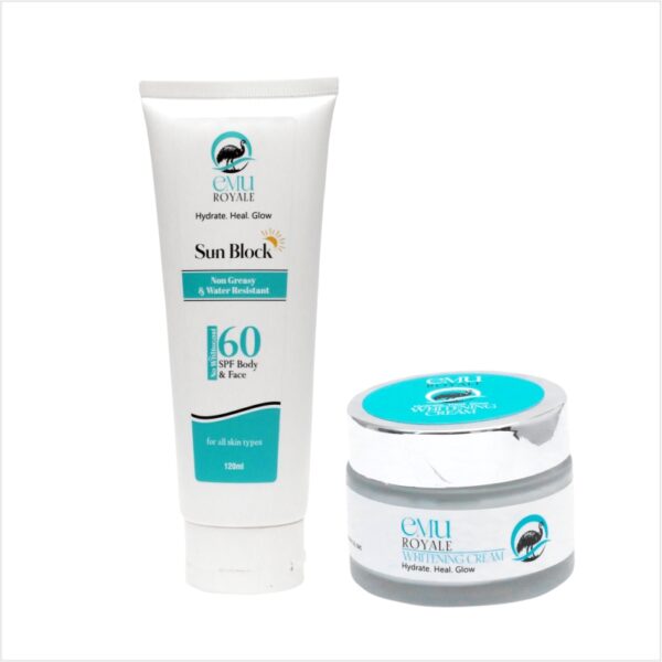 EMU Sun Block + Whitening Cream Bundle